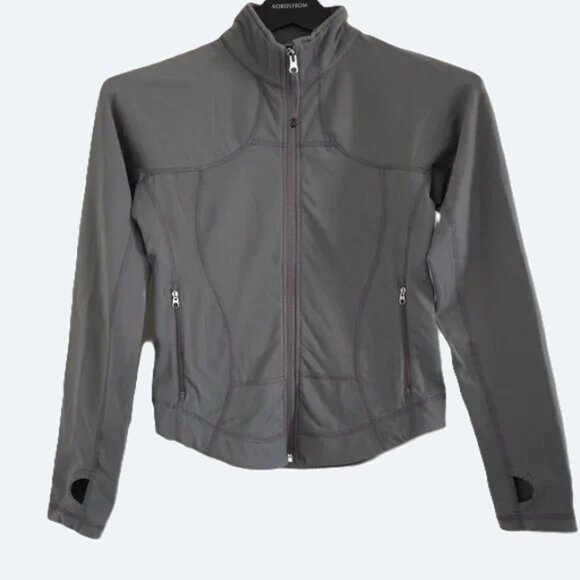 COPY - Lululemon grey green vintage jacket zip size 4 - Picture 4 of 12